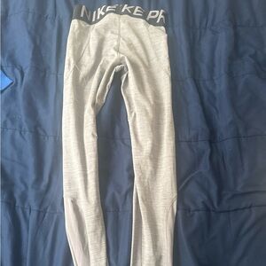 Gray nike Athletic Leggings